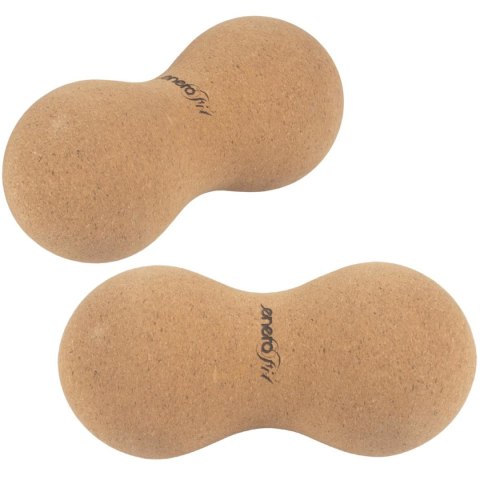 PODWÓJNA PIŁECZKA DO MASAŻU KORKOWA 6.5x13CM ENERO FIT PODWÓJNA PIŁECZKA DO MASAŻU KORKOWA 6.5x13CM ENERO FIT
