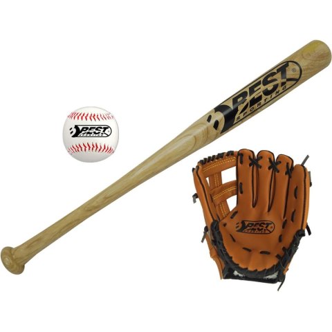 ZESTAW DO BASEBALLA KIJ PIŁKA I RĘKAWICA BEST SPORTING ZESTAW DO BASEBALLA KIJ PIŁKA I RĘKAWICA BEST SPORTING