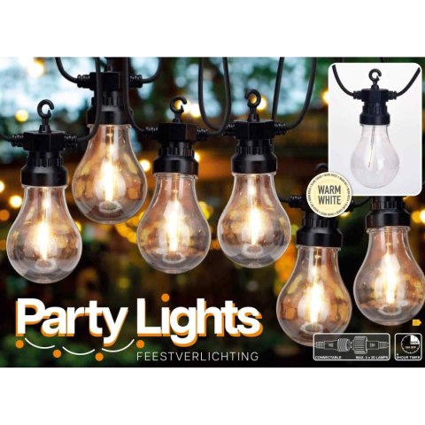 GIRLANDA OGRODOWA PARTY LIGHT 20LED A60 TIMER MOŻLIWOŚĆ ŁĄCZENIA GIRLANDA OGRODOWA PARTY LIGHT 20LED A60 TIMER MOŻLIWOŚĆ ŁĄCZENIA