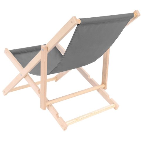 LEŻAK DREWNIANY CLASSIC SZARY LEŻAK DREWNIANY CLASSIC SZARY