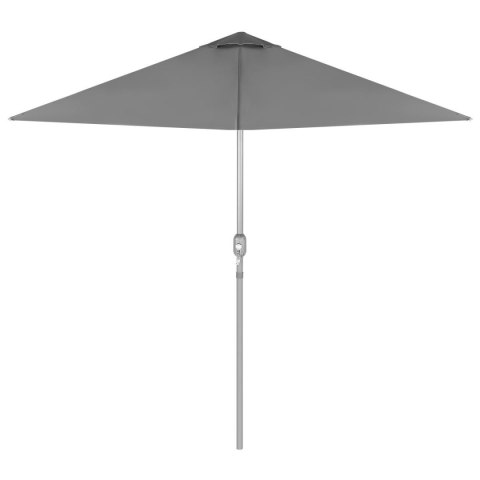 ZESTAW MEBLI OGRODOWYCH STÓŁ 4 KRZESŁA I PARASOL SZARY ZESTAW MEBLI OGRODOWYCH STÓŁ 4 KRZESŁA I PARASOL SZARY