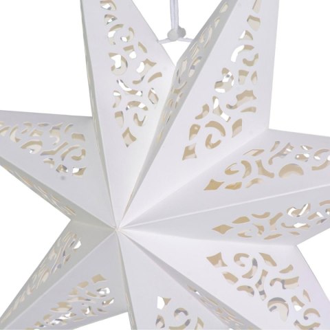 DEKORACJA PAPIEROWA GWIAZDA 45CM 7 RAMION BIAŁA DEKORACJA PAPIEROWA GWIAZDA 45CM 7 RAMION BIAŁA