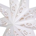 DEKORACJA PAPIEROWA GWIAZDA 45CM 9 RAMION BIAŁA