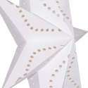 DEKORACJA PAPIEROWA GWIAZDA 50CM 7 RAMION BIAŁA
