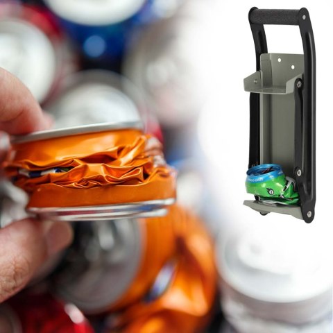 Zgniatarka wisząca zgniatacz do puszek z uchwytem otwieracz do butelek