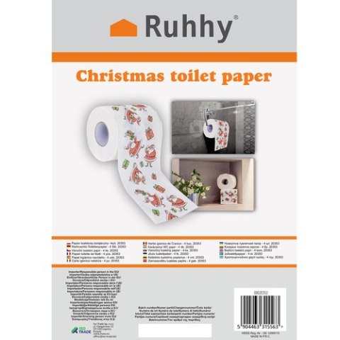 Papier toaletowy świąteczny- 4szt. 20353 Papier toaletowy świąteczny- 4szt. 20353