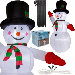 BAŁWAN DMUCHANY SAMOPOMPUJĄCY 200CM LED LUCA