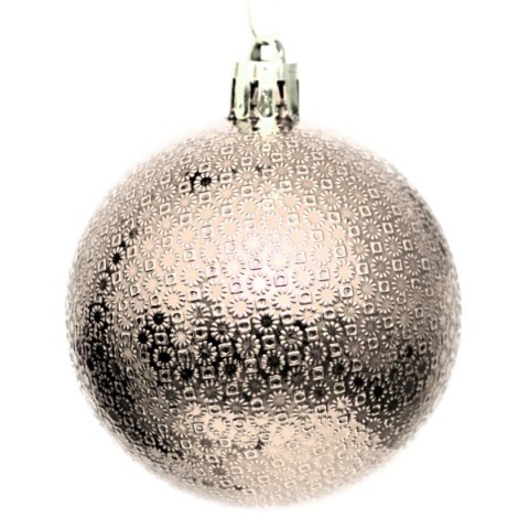 BOMBKA DEKORACYJNA PLASTIKOWA BEZPIECZNA 35SZT ŚR 60MM CHAMPAGNE