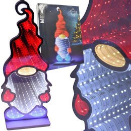 DEKORACJA LUSTRZANA Z DIODAMI LED EFEKT INFINITY MIRROR KRASNAL