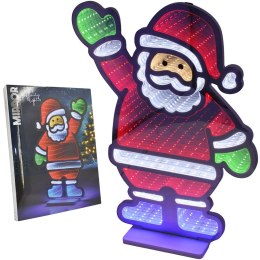 DEKORACJA LUSTRZANA Z DIODAMI LED EFEKT INFINITY MIRROR MIKOŁAJ