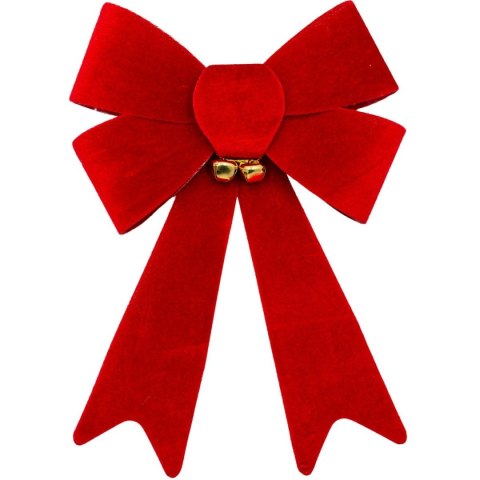 KOKARDA DEKORACYJNA 45CM Z DZWONKAMI