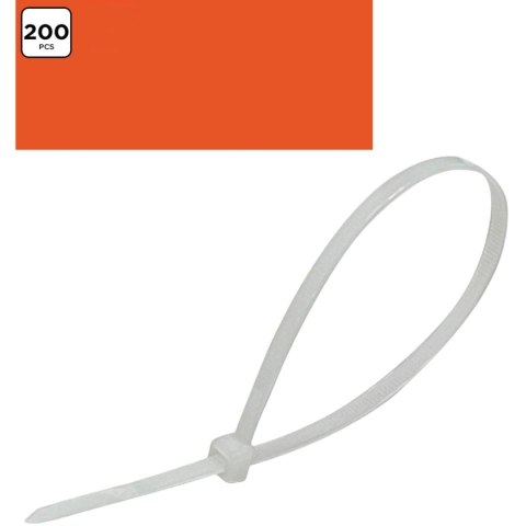 OPASKI ZACISKOWE DO KABLI RAPSY 200SZT 4 ROZMIARY BALCK+DECKER