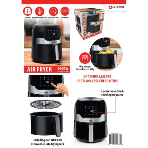 FRYTOWNICA BEZTŁUSZCZOWA 1400W ALPINA