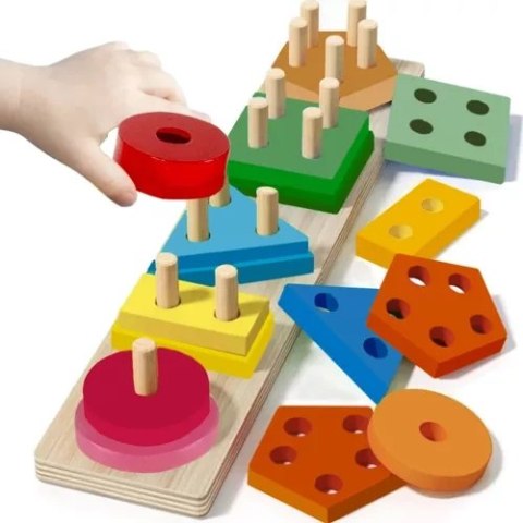 Sorter- układanka drewniana Kruzzel 22492 Sorter- układanka drewniana Kruzzel 22492