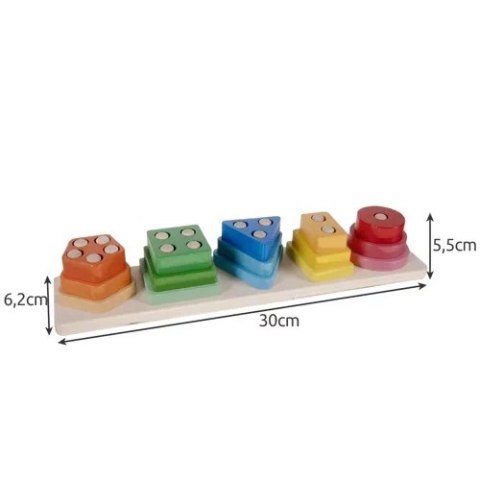 Sorter- układanka drewniana Kruzzel 22492 Sorter- układanka drewniana Kruzzel 22492