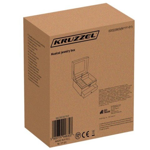 Szkatułka/ kuferek na biżuterię z pozytywką 22903 Szkatułka/ kuferek na biżuterię z pozytywką 22903