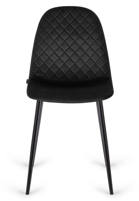 Krzesło tapicerowane CARO VELVET BLACK Krzesło tapicerowane CARO VELVET BLACK