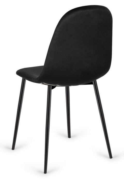 Krzesło tapicerowane CARO VELVET BLACK Krzesło tapicerowane CARO VELVET BLACK