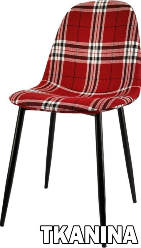 Krzesło tapicerowane GIULIA SCOTLAND RED Krzesło tapicerowane GIULIA SCOTLAND RED