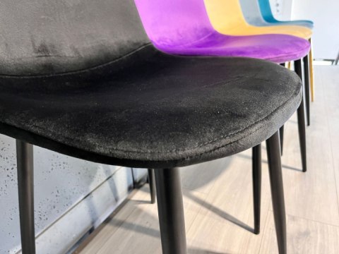 Krzesło tapicerowane GIULIA VELVET BLACK II GATUNEK Krzesło tapicerowane GIULIA VELVET BLACK II GATUNEK