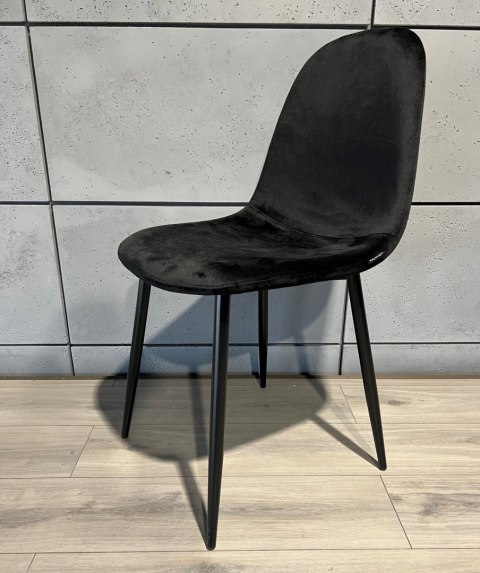 Krzesło tapicerowane GIULIA VELVET BLACK II GATUNEK Krzesło tapicerowane GIULIA VELVET BLACK II GATUNEK