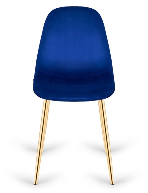 Krzesło tapicerowane GIULIA VELVET BLUE GOLD Krzesło tapicerowane GIULIA VELVET BLUE GOLD