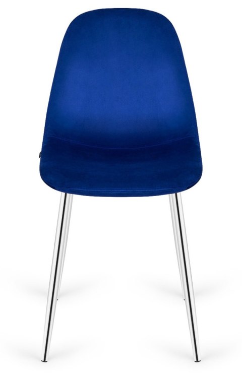 Krzesło tapicerowane GIULIA VELVET BLUE SILVER Krzesło tapicerowane GIULIA VELVET BLUE SILVER