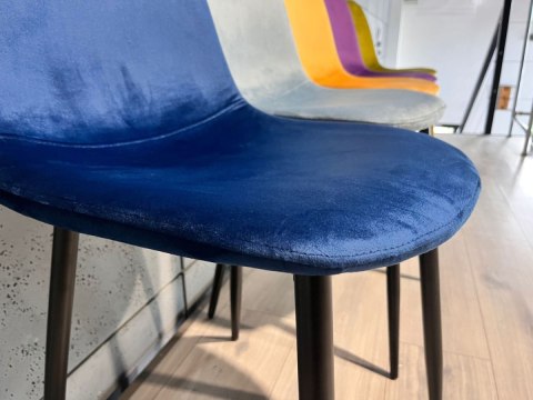 Krzesło tapicerowane GIULIA VELVET BLUE Krzesło tapicerowane GIULIA VELVET BLUE