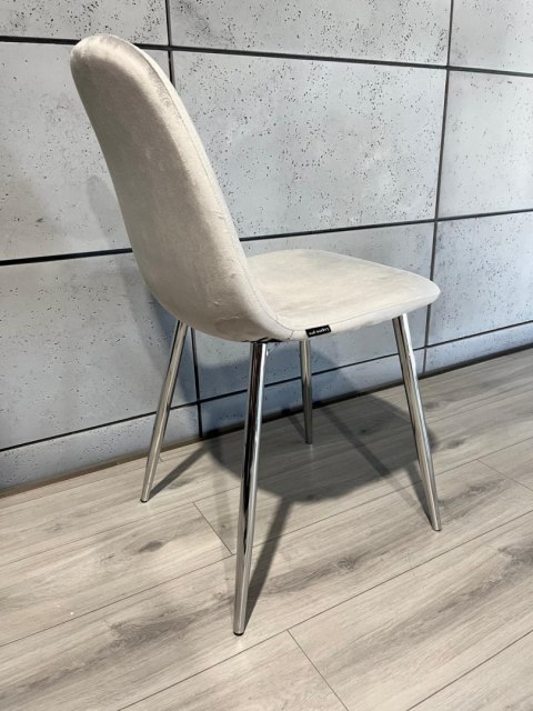 Krzesło tapicerowane GIULIA VELVET GREY SILVER Krzesło tapicerowane GIULIA VELVET GREY SILVER