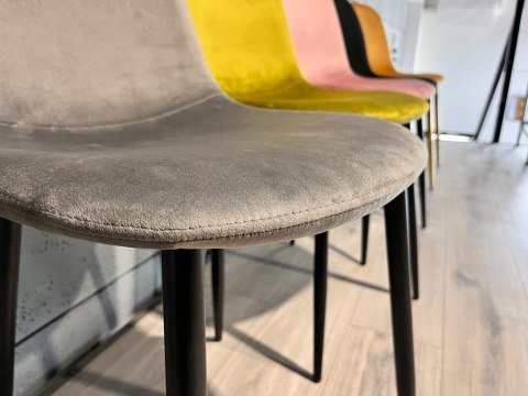 Krzesło tapicerowane GIULIA VELVET GREY Krzesło tapicerowane GIULIA VELVET GREY