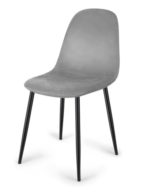 Krzesło tapicerowane GIULIA VELVET GREY Krzesło tapicerowane GIULIA VELVET GREY