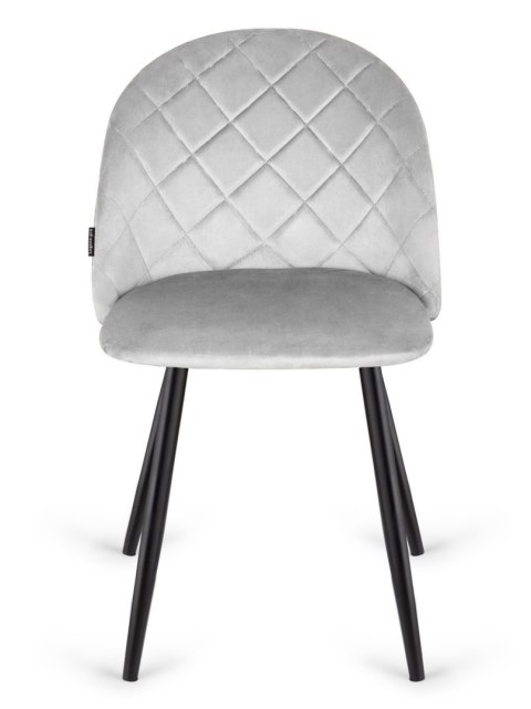 Krzesło tapicerowane GLORIA DIAMOND GREY VELVET Krzesło tapicerowane GLORIA DIAMOND GREY VELVET