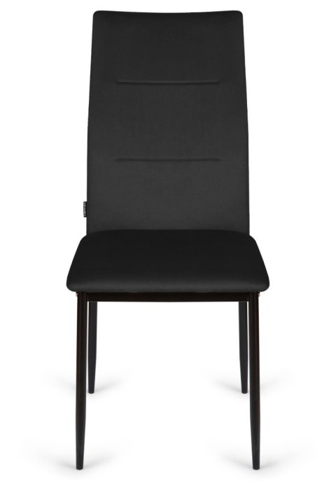 Krzesło tapicerowane VALVA DUO BLACK VELVET Krzesło tapicerowane VALVA DUO BLACK VELVET
