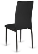 Krzesło tapicerowane VALVA DUO BLACK VELVET