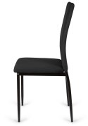 Krzesło tapicerowane VALVA DUO BLACK VELVET