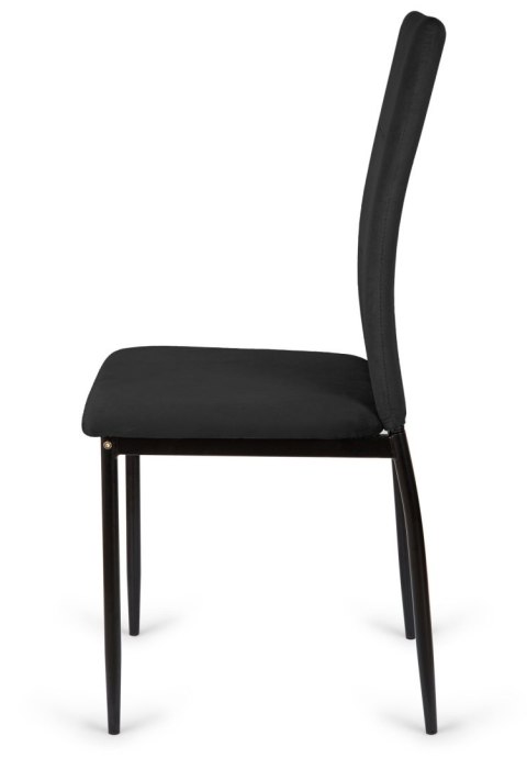 Krzesło tapicerowane VALVA DUO BLACK VELVET Krzesło tapicerowane VALVA DUO BLACK VELVET
