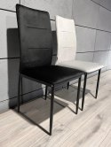 Krzesło tapicerowane VALVA DUO BLACK VELVET