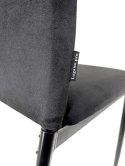Krzesło tapicerowane VALVA DUO BLACK VELVET