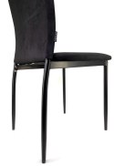 Krzesło tapicerowane VALVA DUO BLACK VELVET