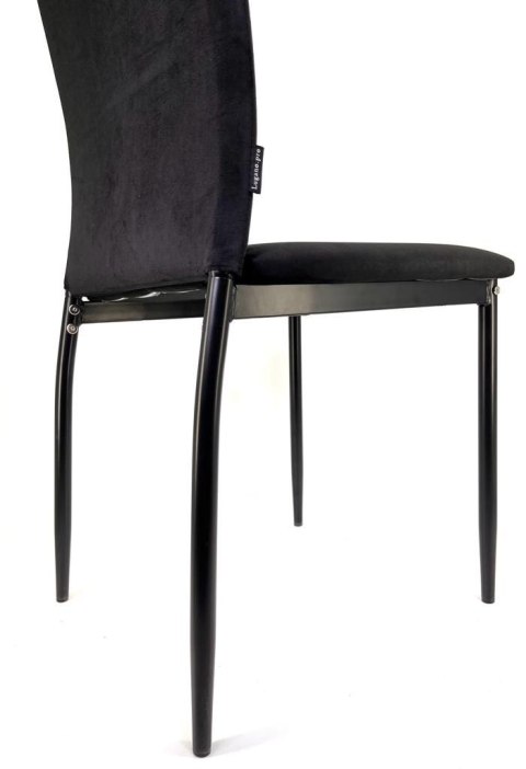 Krzesło tapicerowane VALVA DUO BLACK VELVET Krzesło tapicerowane VALVA DUO BLACK VELVET