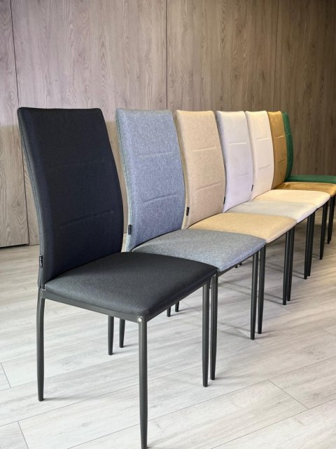 Krzesło tapicerowane VALVA DUO FABRIC BLACK Krzesło tapicerowane VALVA DUO FABRIC BLACK