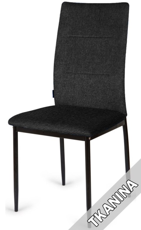 Krzesło tapicerowane VALVA DUO FABRIC BLACK Krzesło tapicerowane VALVA DUO FABRIC BLACK