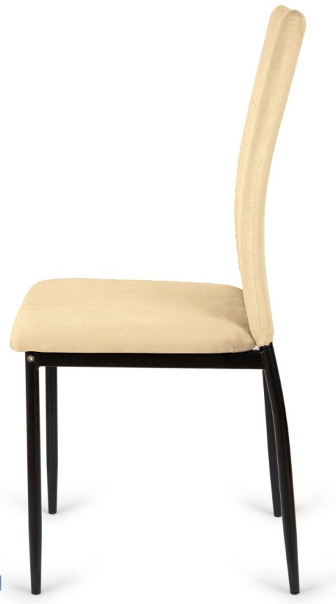 Krzesło tapicerowane VALVA DUO VELVET BEIGE Krzesło tapicerowane VALVA DUO VELVET BEIGE