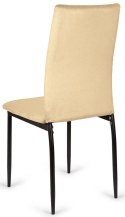 Krzesło tapicerowane VALVA DUO VELVET BEIGE