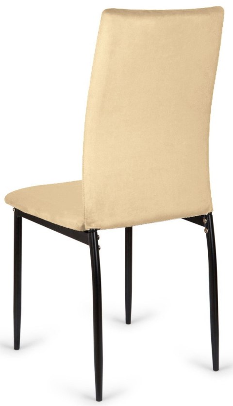 Krzesło tapicerowane VALVA DUO VELVET BEIGE Krzesło tapicerowane VALVA DUO VELVET BEIGE