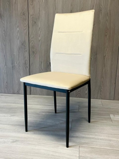 Krzesło tapicerowane VALVA DUO VELVET BEIGE Krzesło tapicerowane VALVA DUO VELVET BEIGE