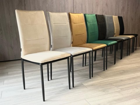 Krzesło tapicerowane VALVA DUO VELVET BEIGE Krzesło tapicerowane VALVA DUO VELVET BEIGE
