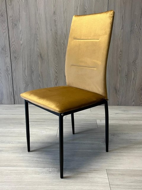 Krzesło tapicerowane VALVA DUO VELVET BROWN Krzesło tapicerowane VALVA DUO VELVET BROWN
