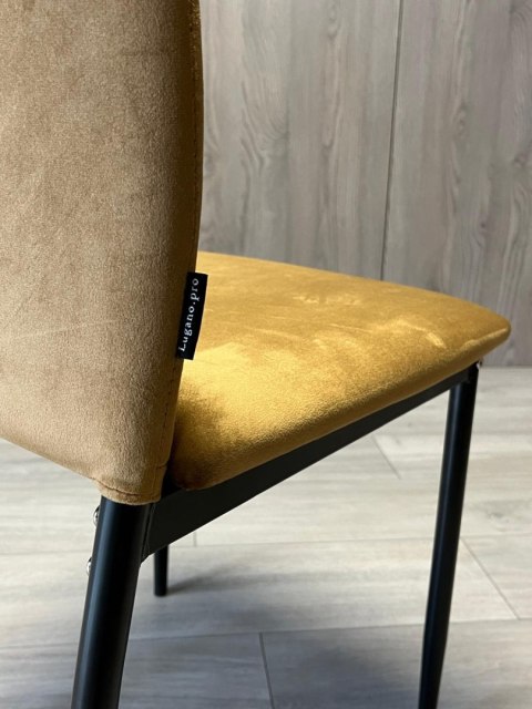 Krzesło tapicerowane VALVA DUO VELVET BROWN Krzesło tapicerowane VALVA DUO VELVET BROWN