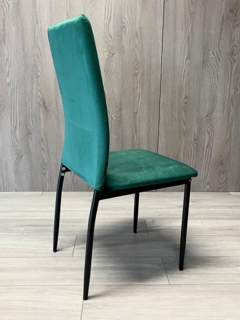 Krzesło tapicerowane VALVA DUO VELVET GREEN Krzesło tapicerowane VALVA DUO VELVET GREEN